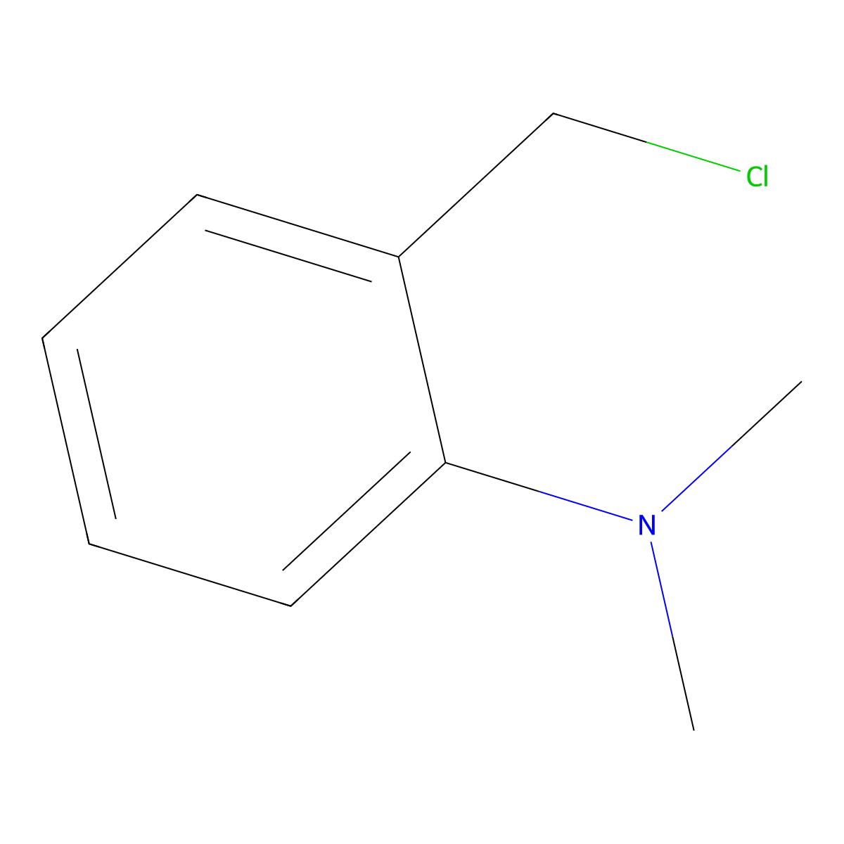 2-(chloromethyl)-N,N-dimethylaniline molecular structure, CAS 106771-59-9