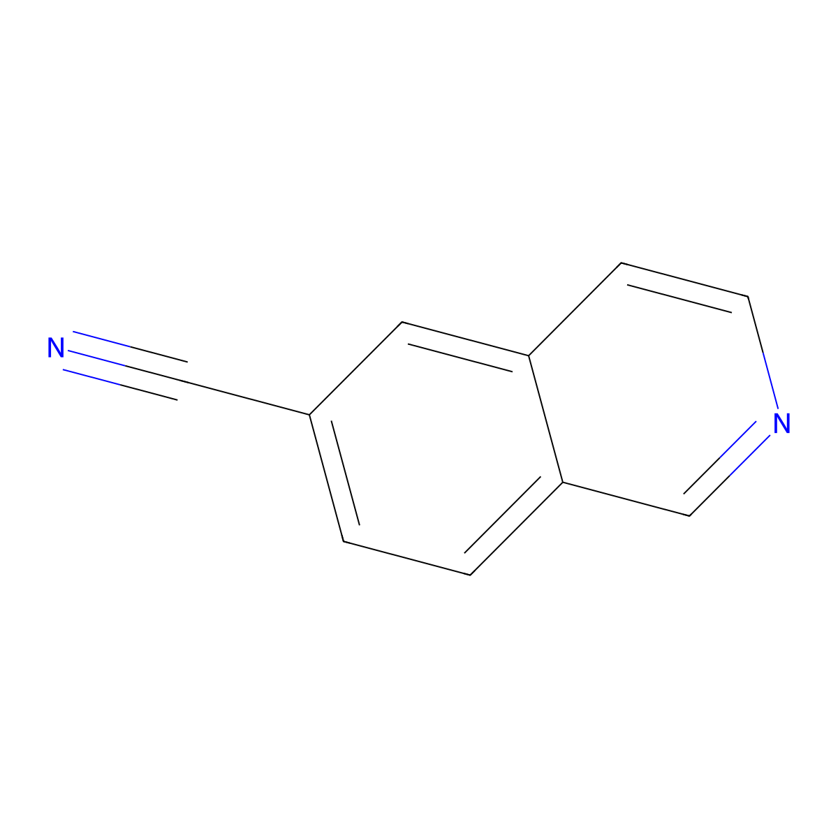 Isoquinoline-6-carbonitrile molecular structure, CAS 106778-42-1