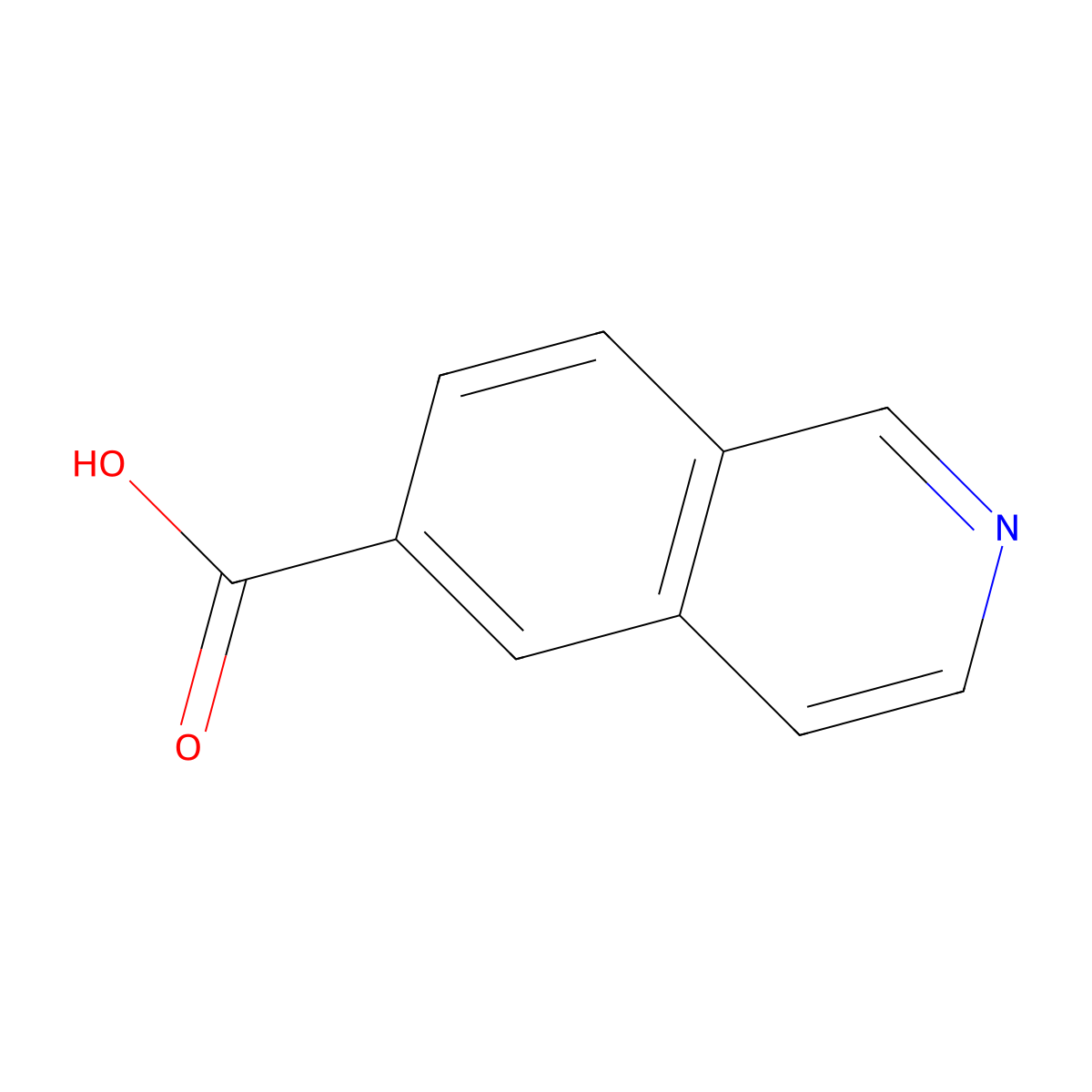Isoquinoline-6-carboxylic acid molecular structure, CAS 106778-43-2