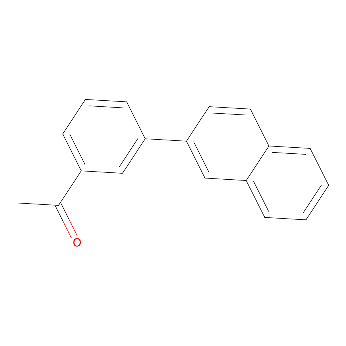 1-[3-(2-Naphthalenyl)phenyl]ethanone molecular structure, CAS 1067883-71-9