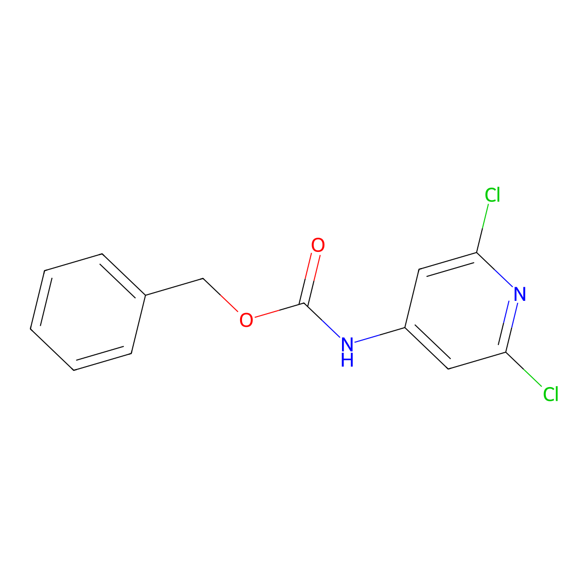 benzyl N-(2,6-dichloropyridin-4-yl)carbamate molecular structure, CAS 1067891-57-9