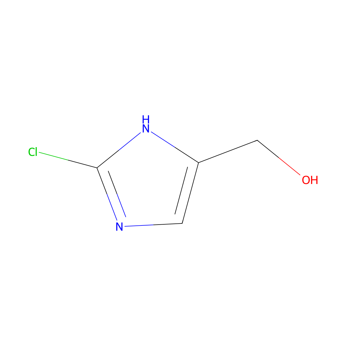 (2-chloro-1H-imidazol-4-yl)methanol molecular structure, CAS 1067894-58-9