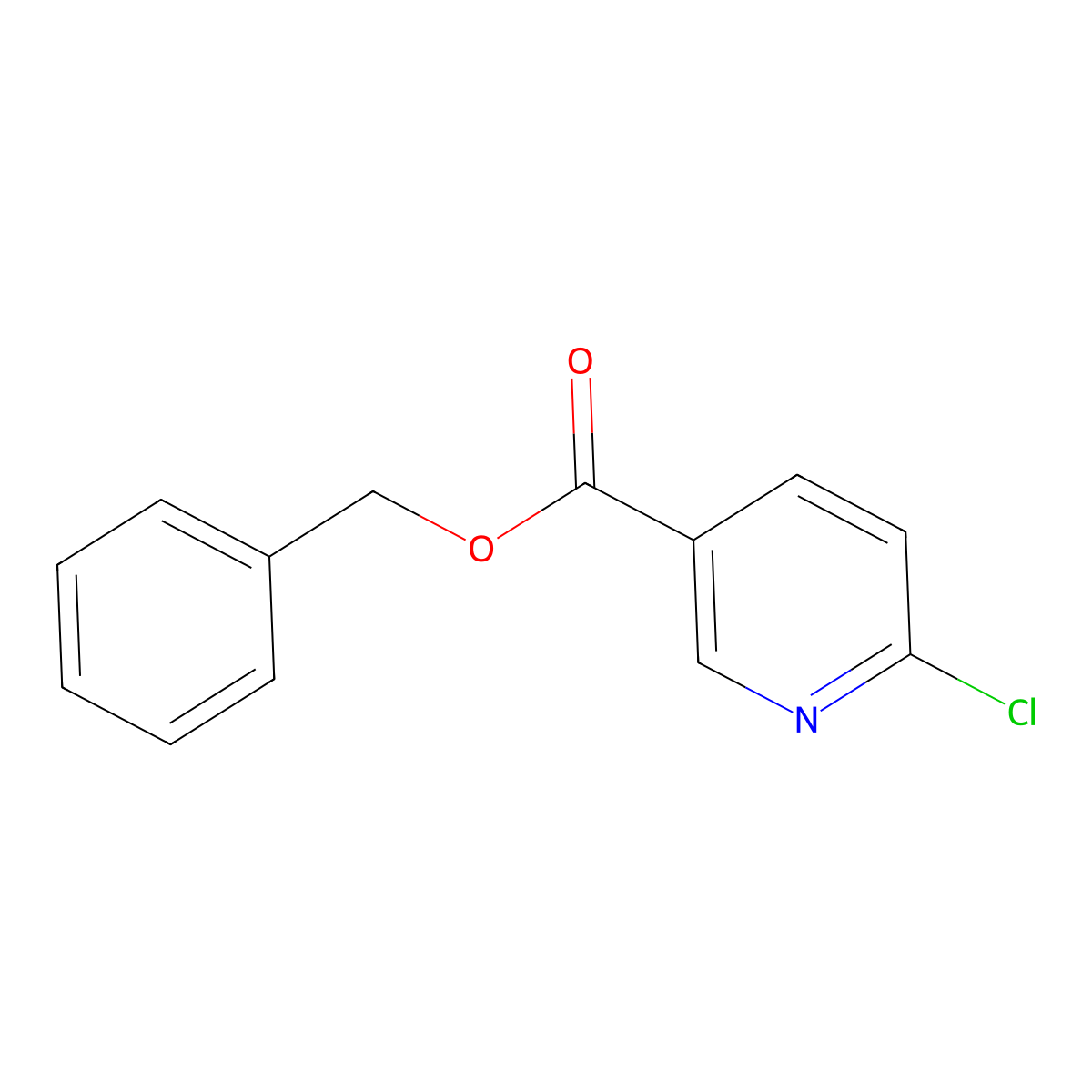 Benzyl 6-chloropyridine-3-carboxylate molecular structure, CAS 1067902-28-6