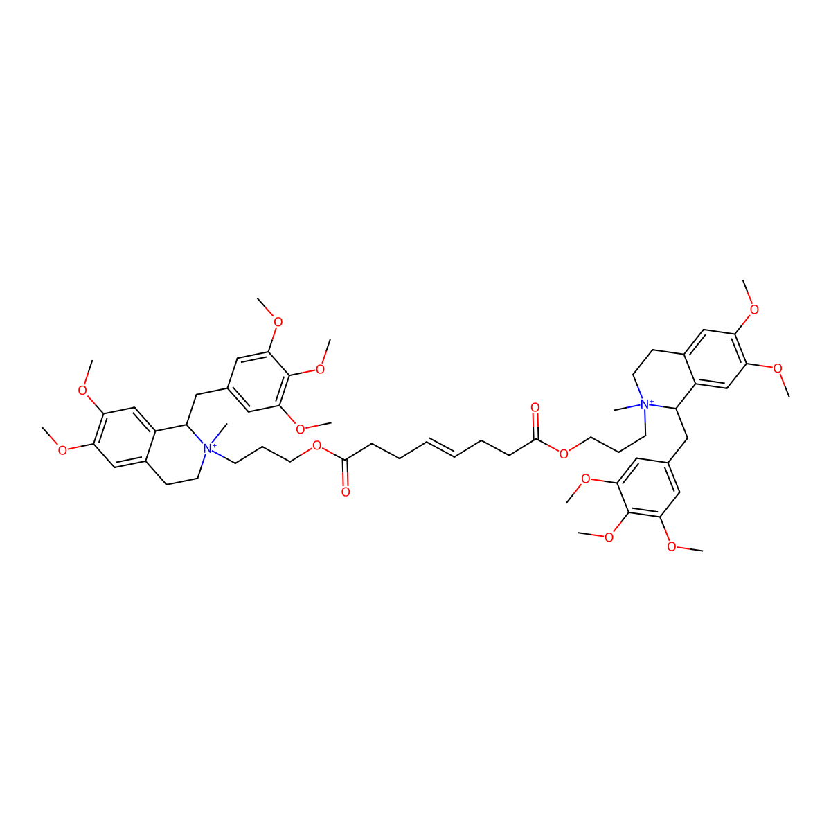 Mivacurium molecular structure, CAS 106791-40-6