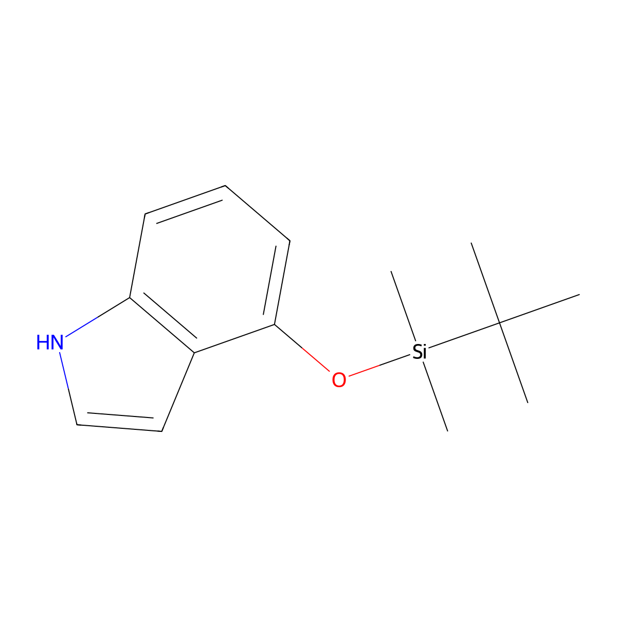 4-(t-Butyldimethylsilyloxy)indole molecular structure, CAS 106792-40-9