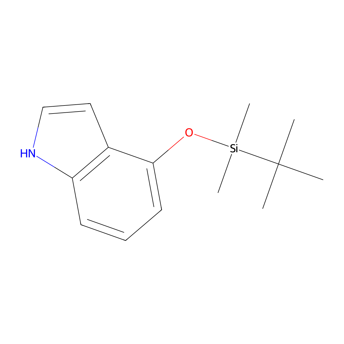 4-(t-Butyldimethylsilyloxy)indole molecular structure, CAS 106792-40-9
