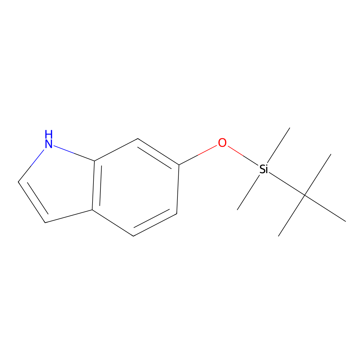 6-((tert-butyldimethylsilyl)oxy)-1H-indole molecular structure, CAS 106792-41-0