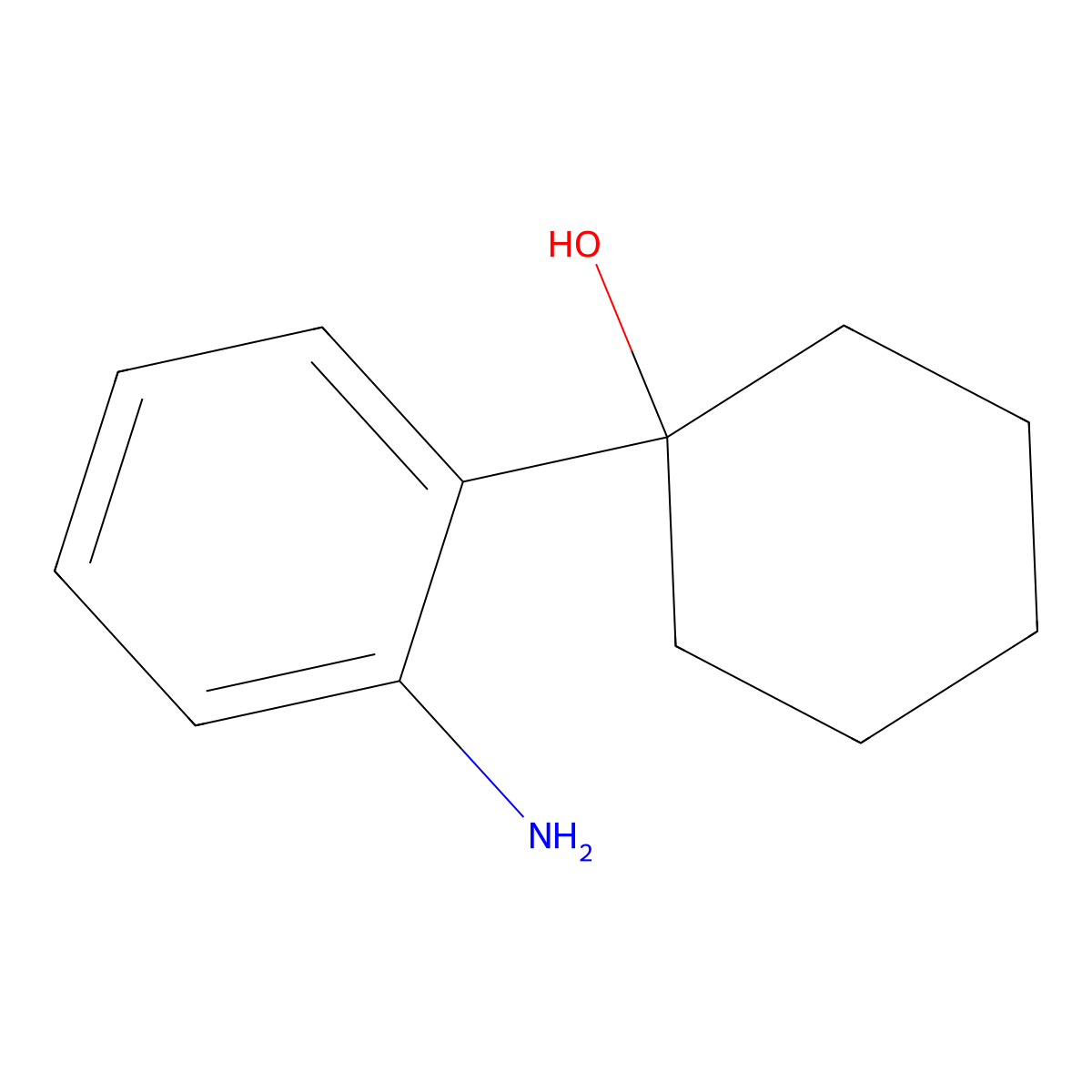 1-(2-Aminophenyl)cyclohexan-1-ol molecular structure, CAS 106795-52-2