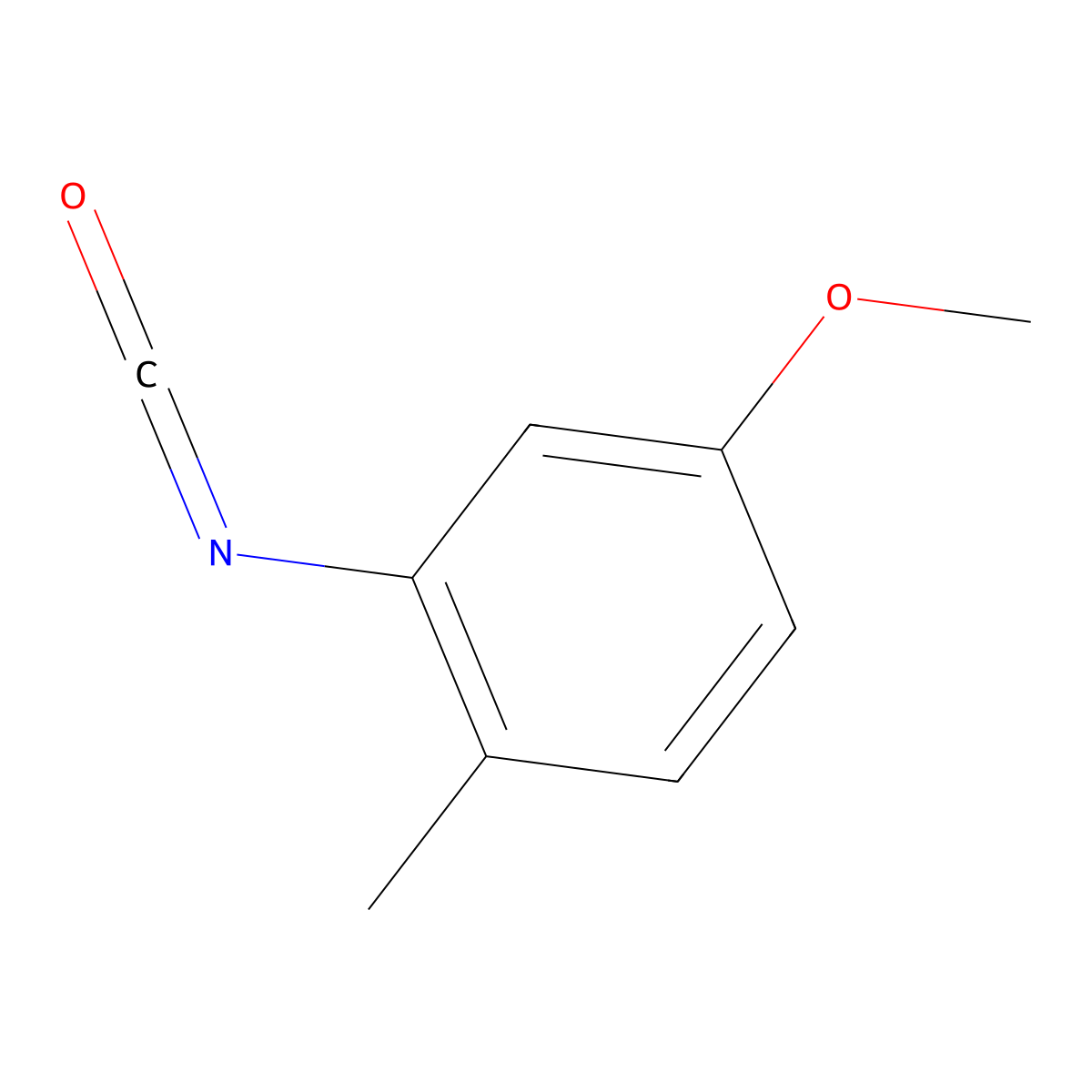 2-Isocyanato-4-methoxy-1-methylbenzene molecular structure, CAS 1067959-38-9