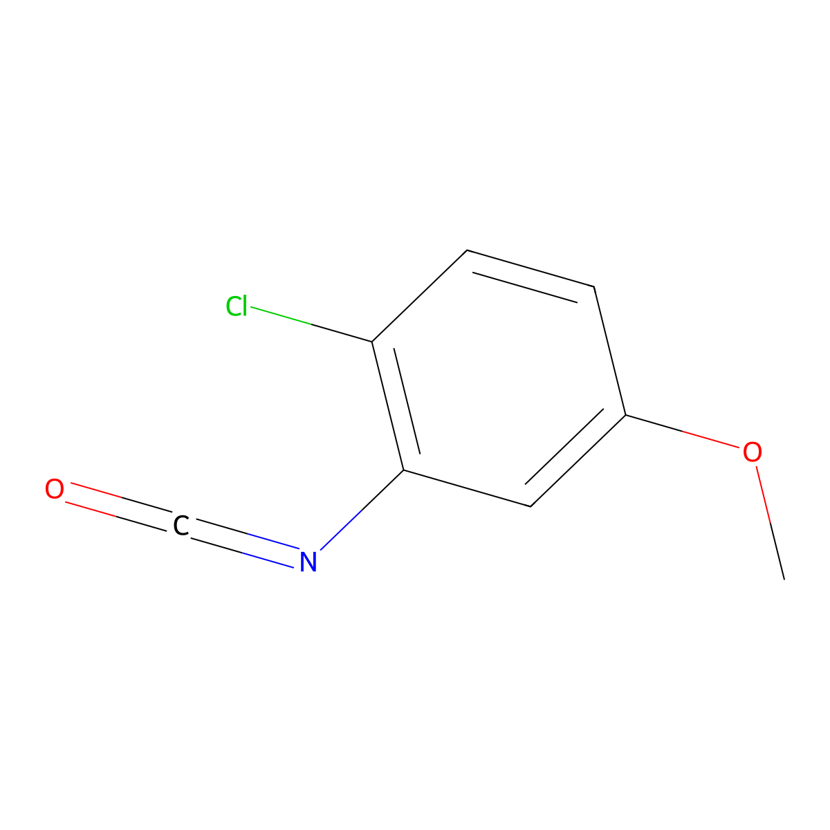 1-Chloro-2-isocyanato-4-methoxybenzene molecular structure, CAS 1067970-63-1