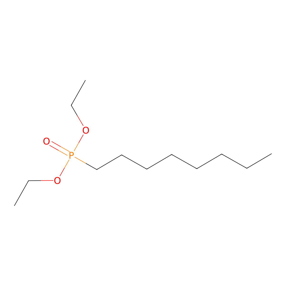 Diethyl octylphosphonate molecular structure, CAS 1068-07-1