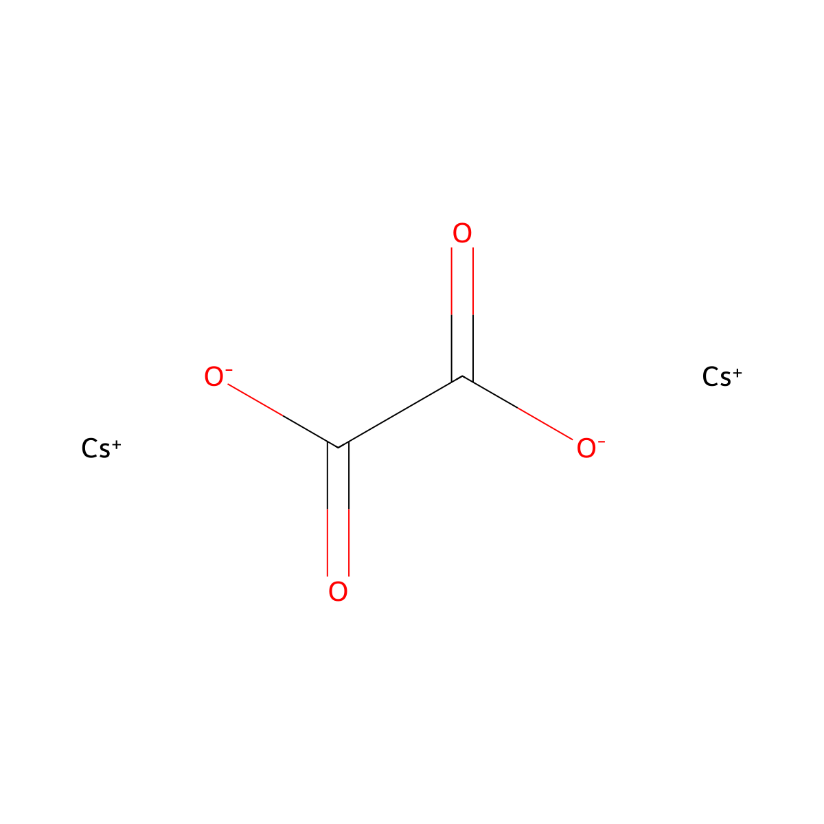 Caesium oxalate molecular structure, CAS 1068-63-9
