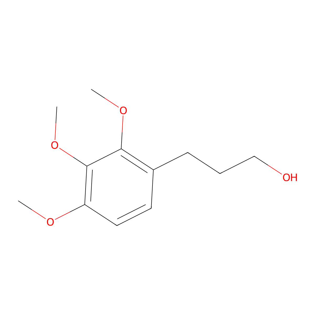 3-(2,3,4-Trimethoxyphenyl)propan-1-ol molecular structure, CAS 106800-17-3