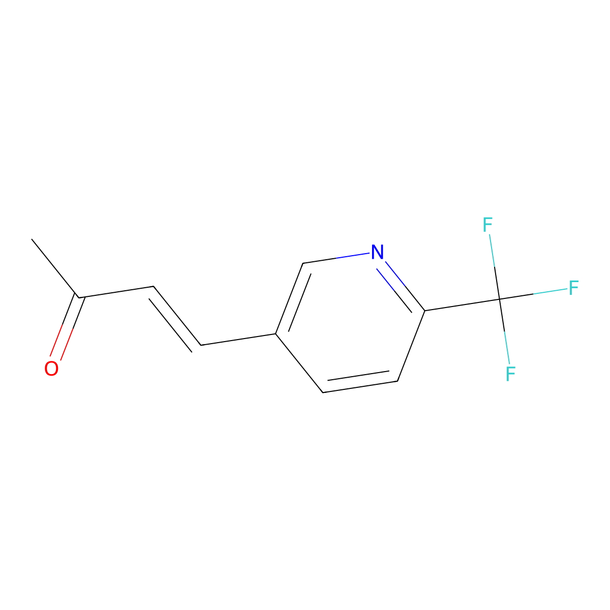 4-[6-(Trifluoromethyl)pyridin-3-yl]but-3-en-2-one molecular structure, CAS 1068104-19-7