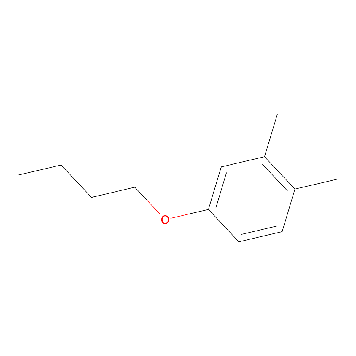 4-Butoxy-1,2-dimethylbenzene molecular structure, CAS 106811-46-5