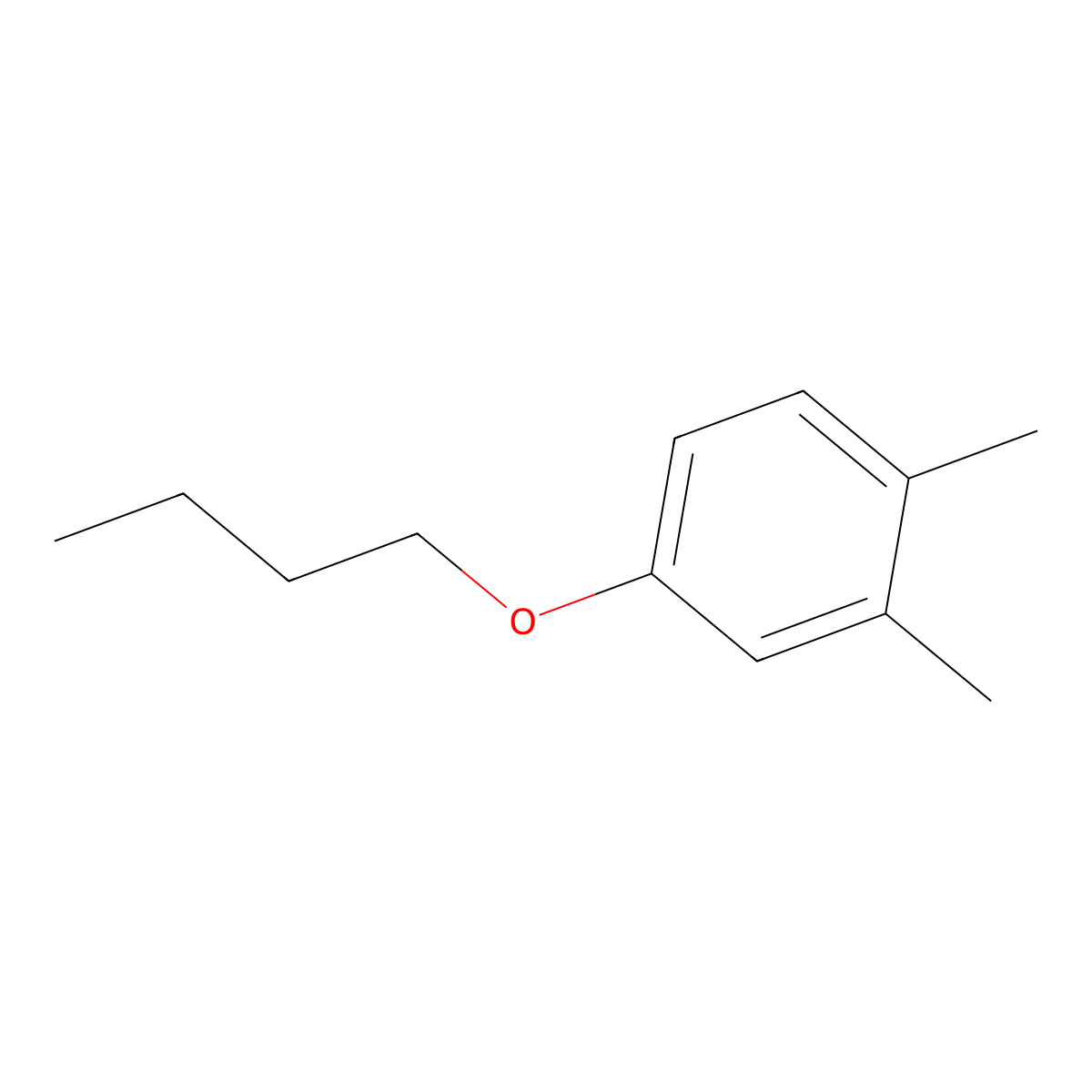 4-Butoxy-1,2-dimethylbenzene molecular structure, CAS 106811-46-5
