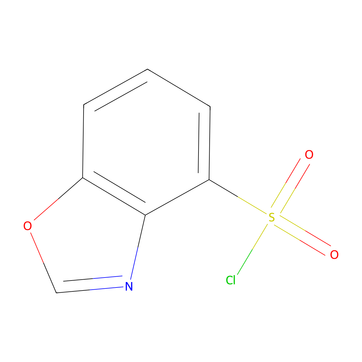 1,3-Benzoxazole-4-sulfonyl chloride molecular structure, CAS 1068144-14-8