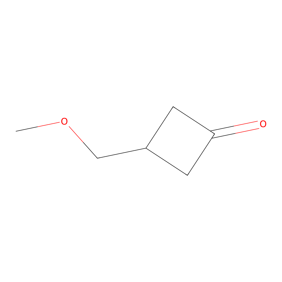 3-(Methoxymethyl)cyclobutan-1-one molecular structure, CAS 1068160-23-5