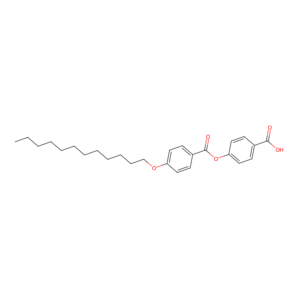 4-{[4-(Dodecyloxy)benzoyl]oxy}benzoic acid molecular structure, CAS 106817-35-0