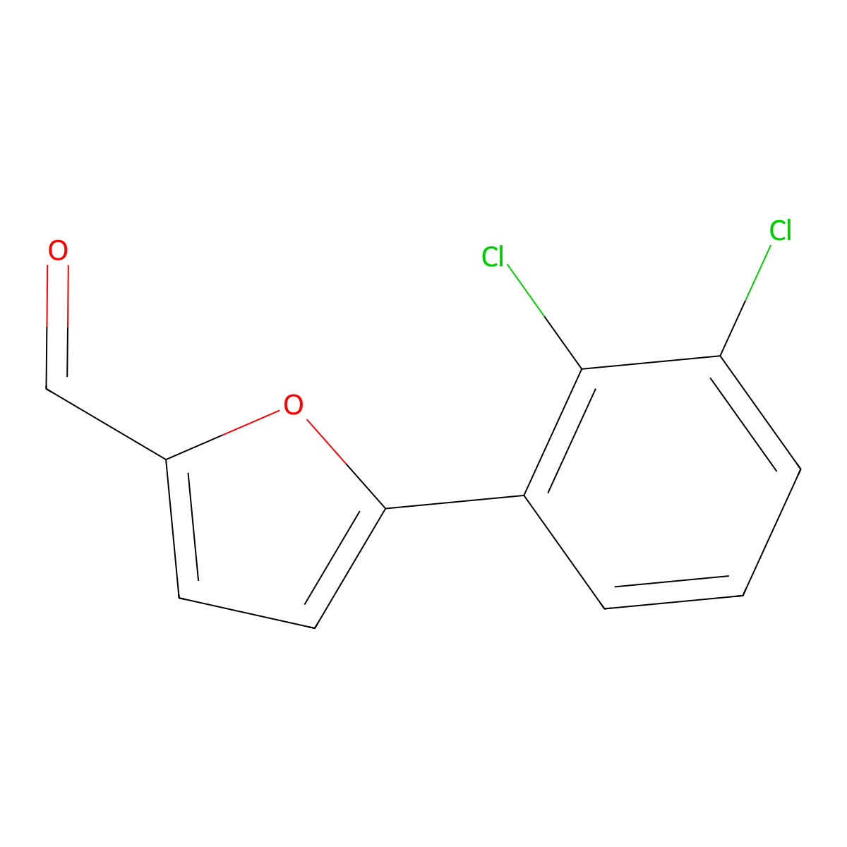 5-(2,3-Dichlorophenyl)furan-2-carbaldehyde molecular structure, CAS 106827-26-3
