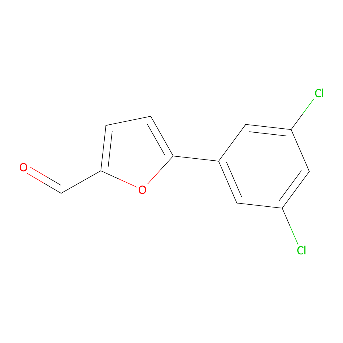 5-(3,5-Dichlorophenyl)furan-2-carbaldehyde molecular structure, CAS 106827-27-4