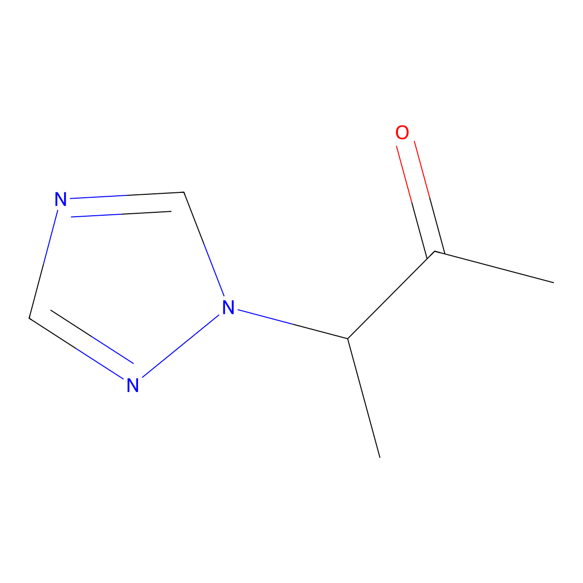 3-(1H-1,2,4-Triazol-1-yl)-2-butanone molecular structure, CAS 106836-80-0