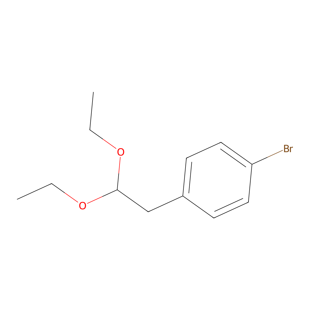 1-Bromo-4-(2,2-diethoxyethyl)benzene molecular structure, CAS 1068466-15-8