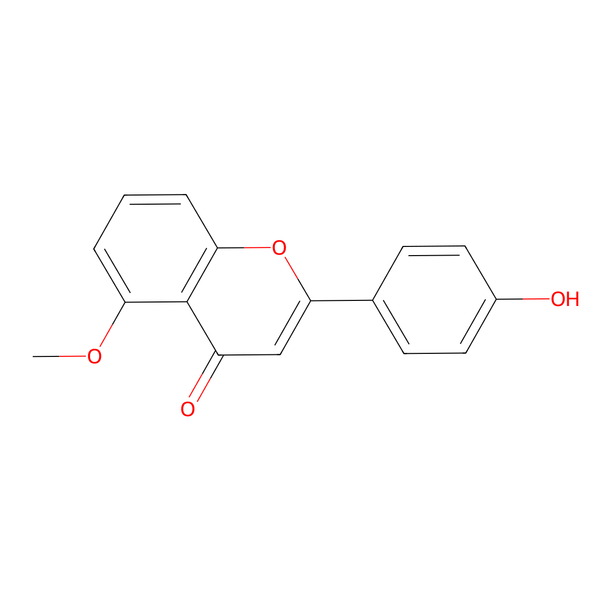 4'-Hydroxy-5-methoxyflavone molecular structure, CAS 106848-87-7