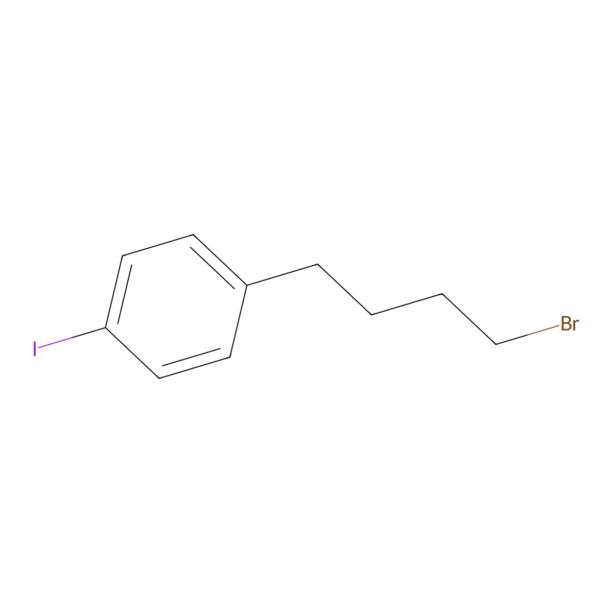 1-(4-Bromobutyl)-4-iodobenzene molecular structure, CAS 1068490-03-8