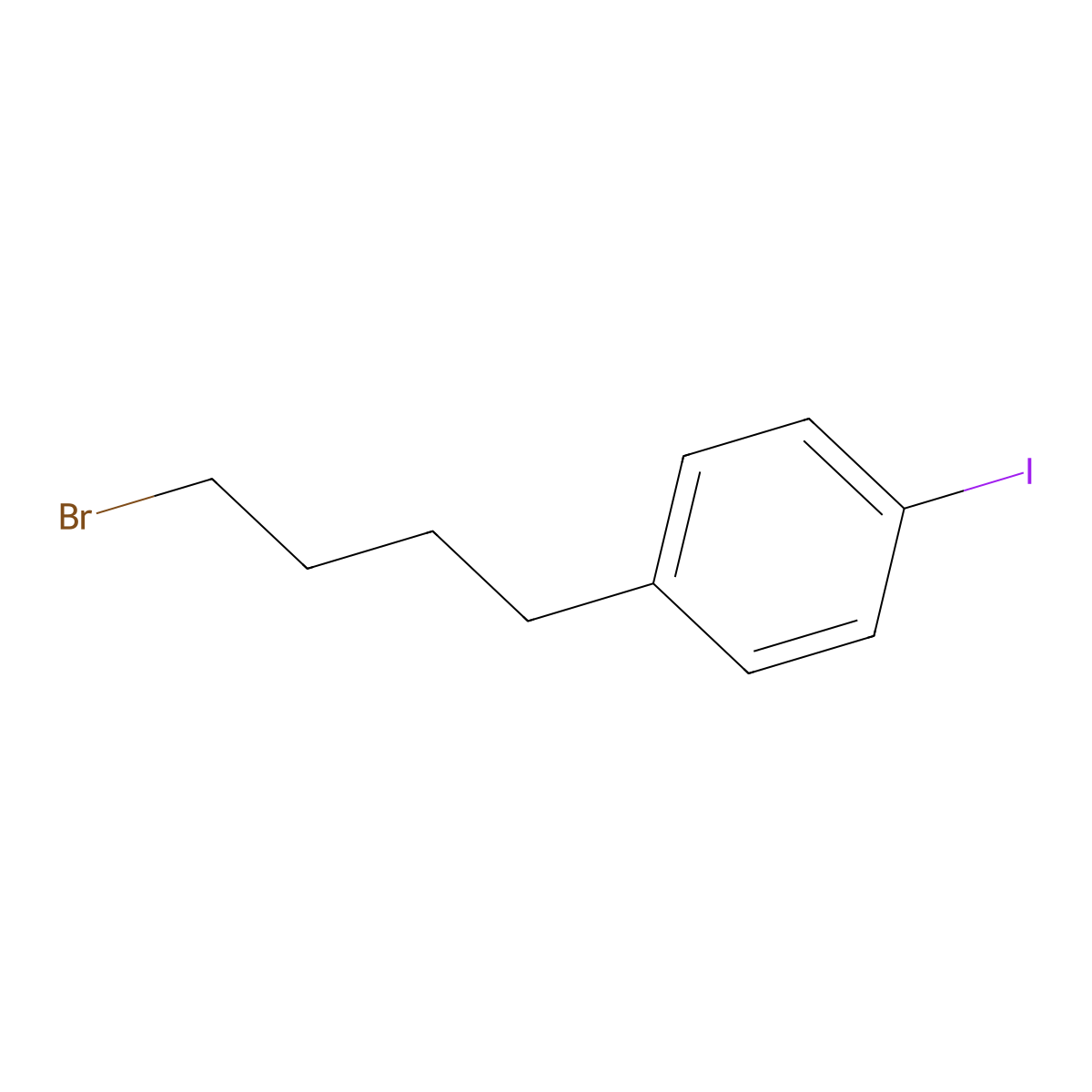 1-(4-Bromobutyl)-4-iodobenzene molecular structure, CAS 1068490-03-8