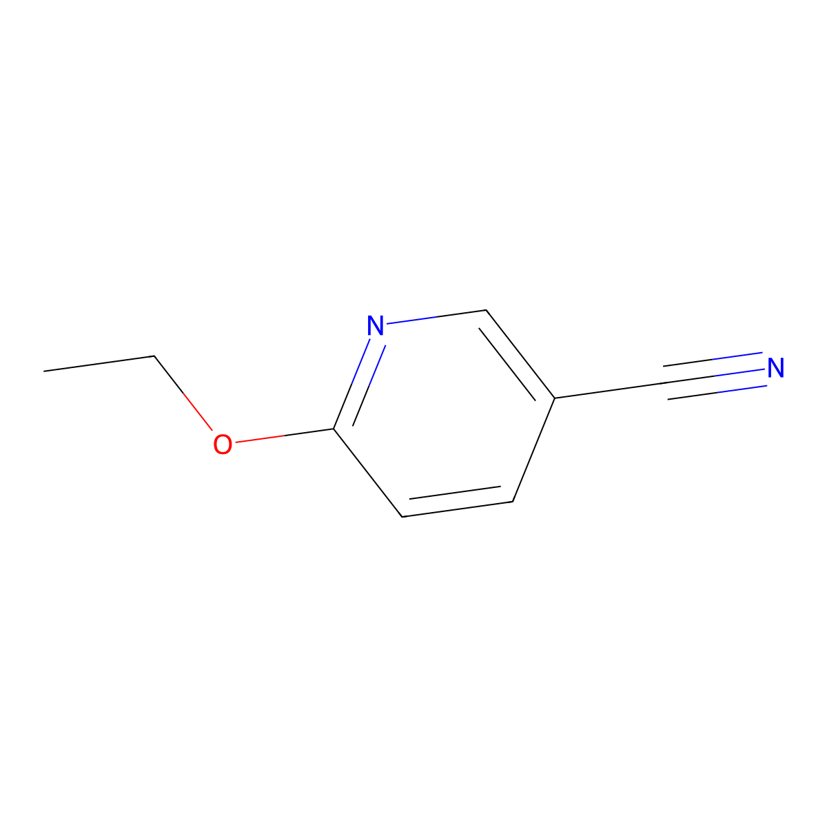 6-Ethoxypyridine-3-carbonitrile molecular structure, CAS 106853-78-5