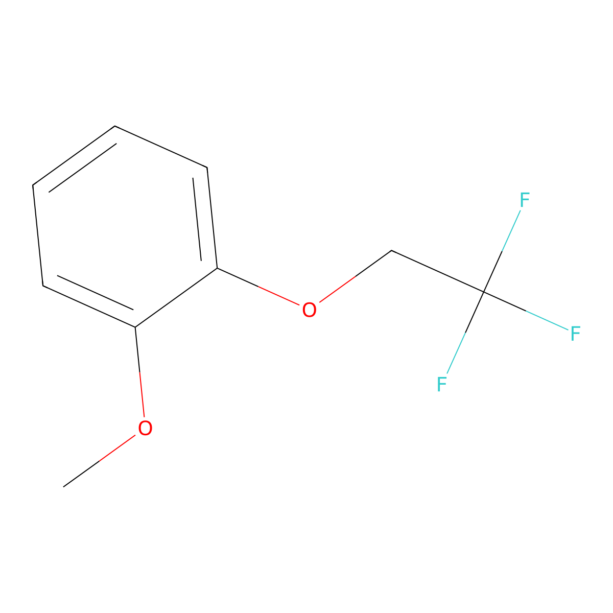 1-Methoxy-2-(2,2,2-trifluoroethoxy)benzene molecular structure, CAS 106854-74-4