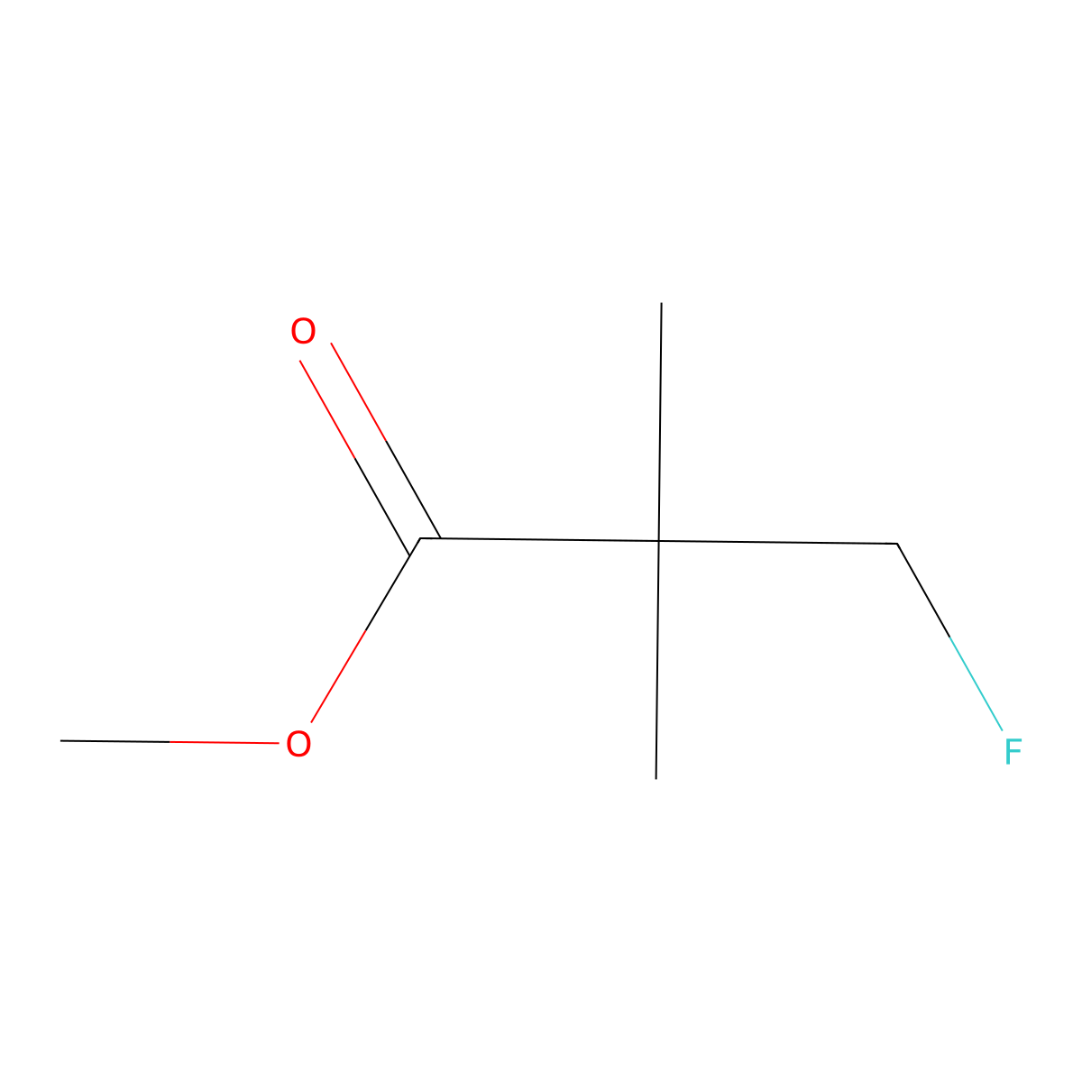 Methyl 3-fluoro-2,2-dimethylpropanoate molecular structure, CAS 1068560-15-5