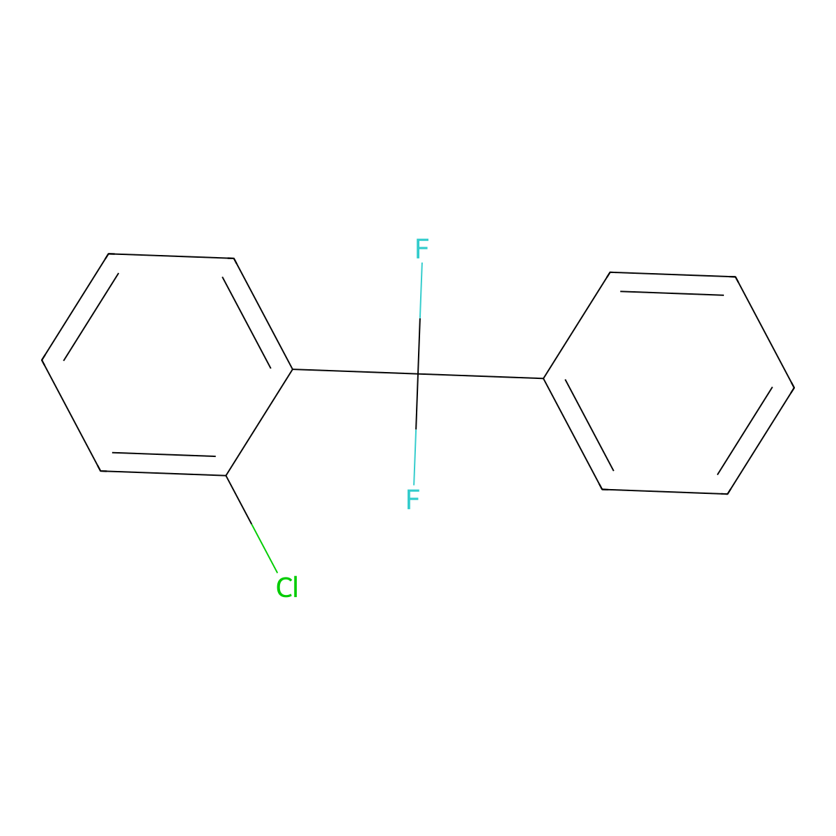 1-Chloro-2-[difluoro(phenyl)methyl]benzene molecular structure, CAS 1068570-00-2