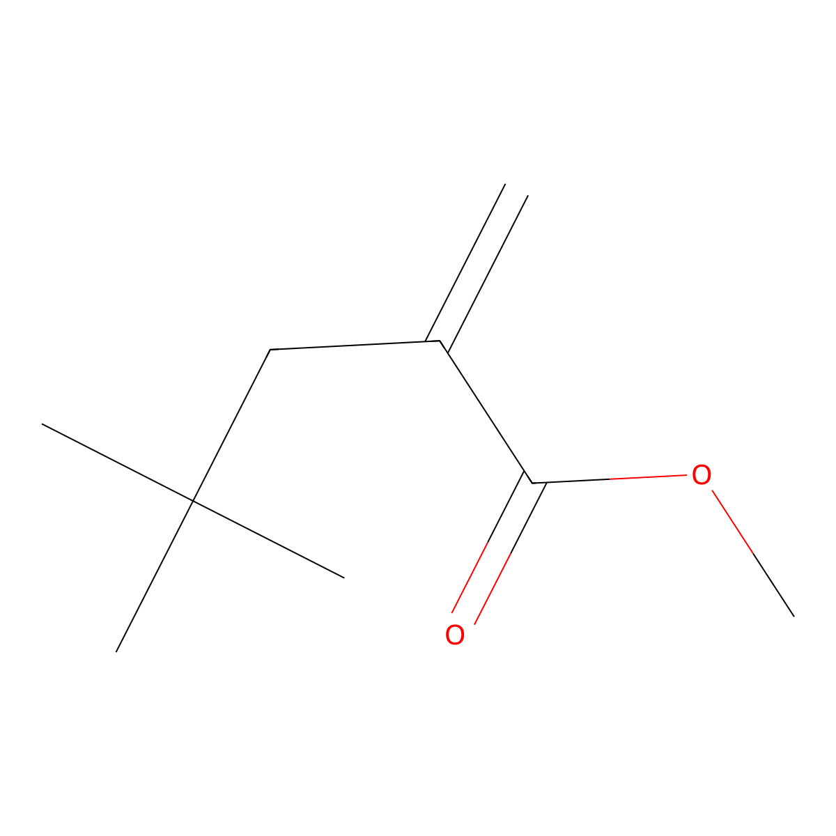 Methyl 4,4-dimethyl-2-methylidenepentanoate molecular structure, CAS 1068601-63-7