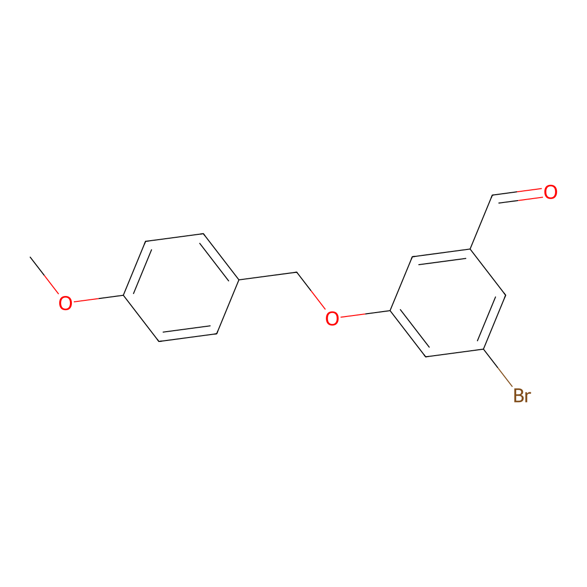 3-Bromo-5-((4-methoxybenzyl)oxy)benzaldehyde molecular structure, CAS 1068604-40-9