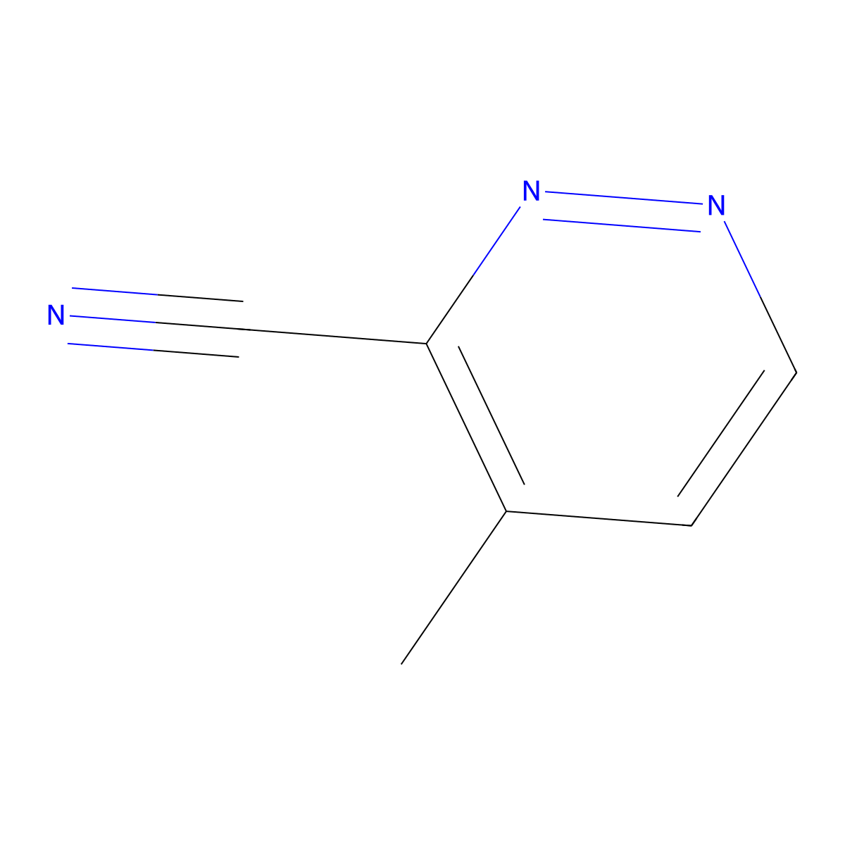 4-Methylpyridazine-3-carbonitrile molecular structure, CAS 106861-17-0