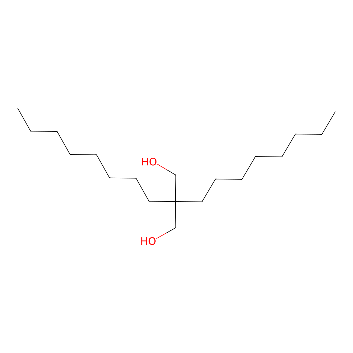 2,2-Di-n-octyl-1,3-propanediol molecular structure, CAS 106868-09-1
