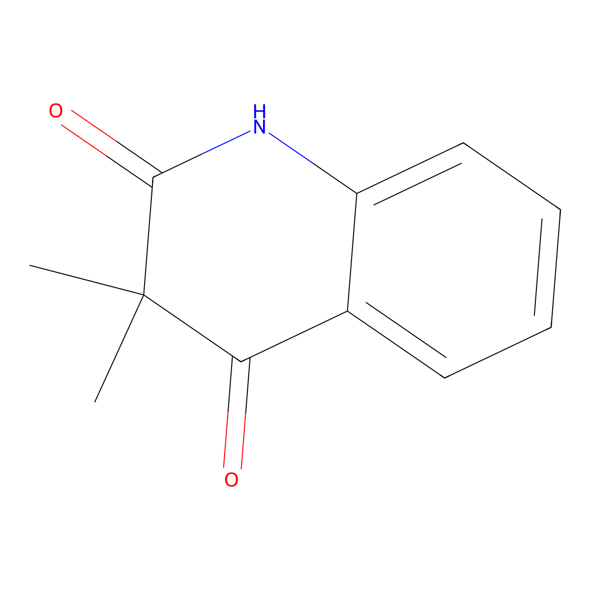 3,3-Dimethylquinoline-2,4(1H,3H)-dione molecular structure, CAS 106875-07-4