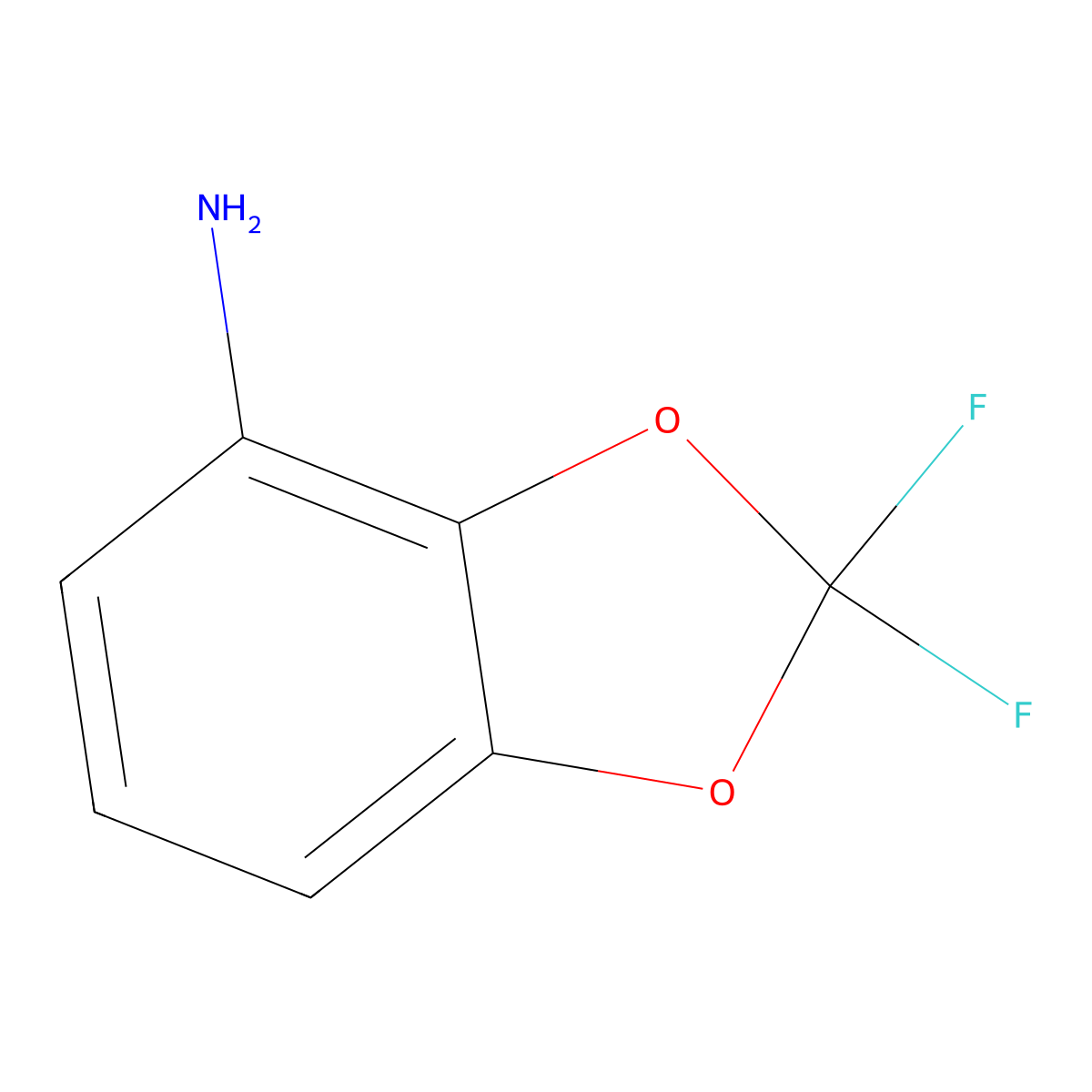 2,2-Difluoro-1,3-dioxaindan-4-amine molecular structure, CAS 106876-54-4