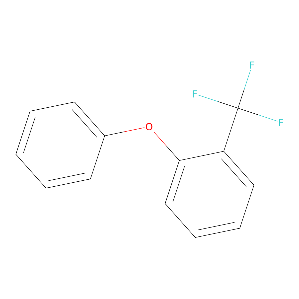 1-Phenoxy-2-(trifluoromethyl)benzene molecular structure, CAS 106877-16-1