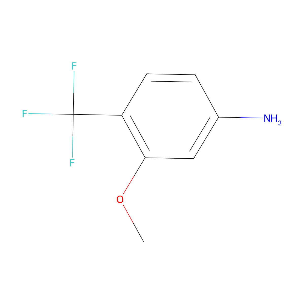 3-Methoxy-4-(trifluoromethyl)aniline molecular structure, CAS 106877-20-7