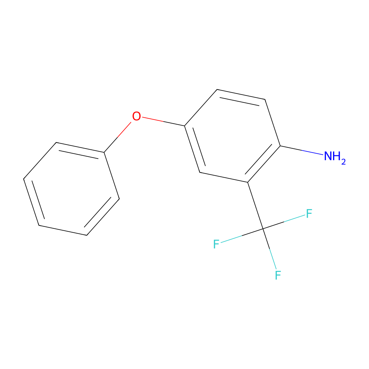 4-Phenoxy-2-(trifluoromethyl)aniline molecular structure, CAS 106877-21-8