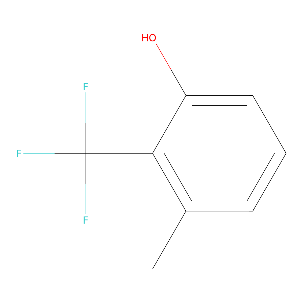 3-Methyl-2-(trifluoromethyl)phenol molecular structure, CAS 106877-37-6
