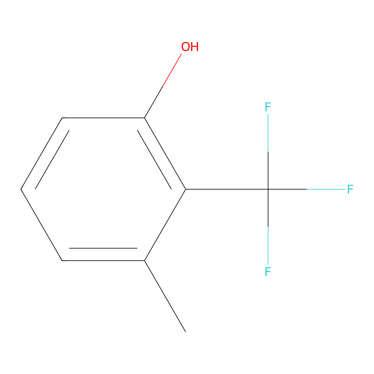3-Methyl-2-(trifluoromethyl)phenol molecular structure, CAS 106877-37-6