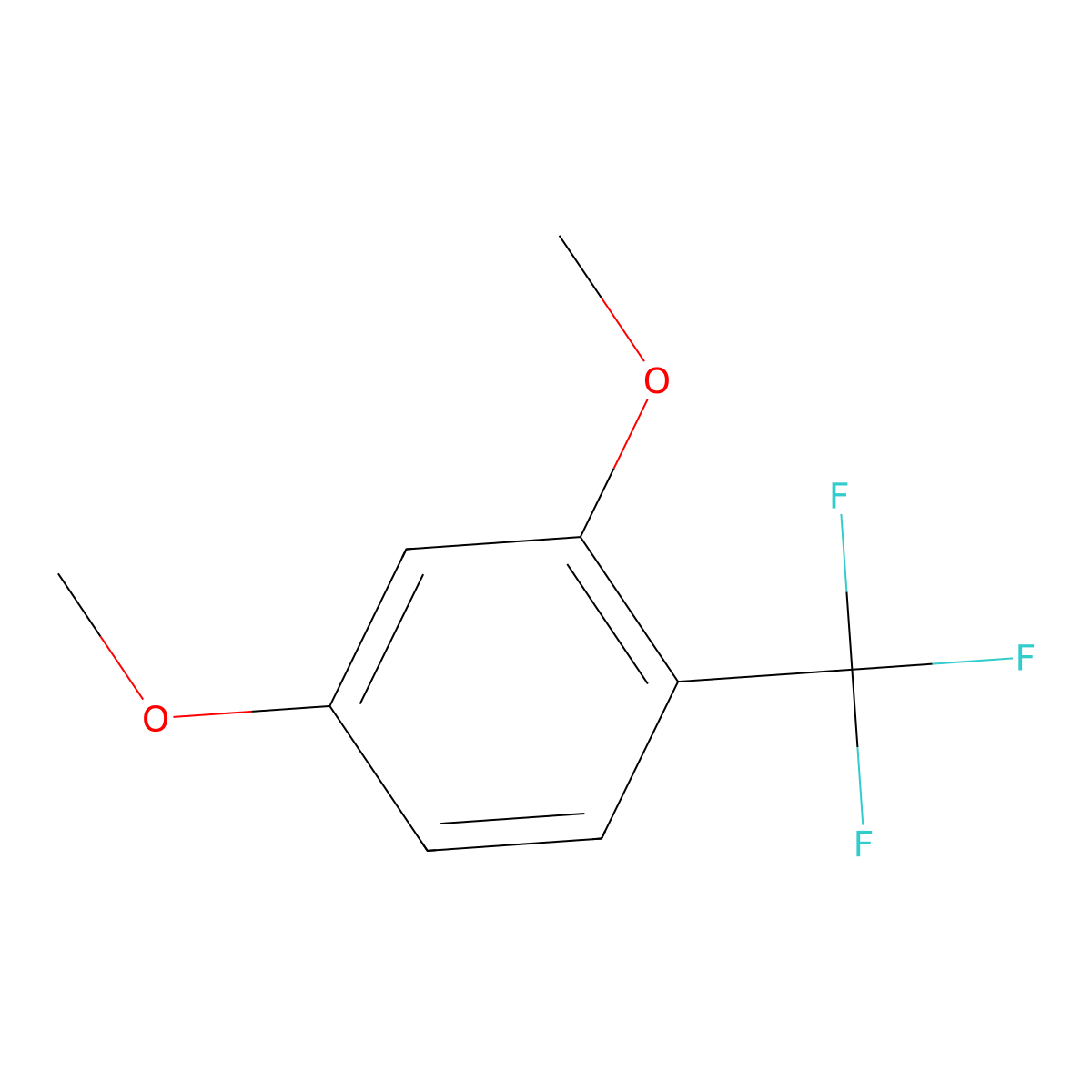 2,4-Dimethoxy-1-(trifluoromethyl)benzene molecular structure, CAS 106877-42-3