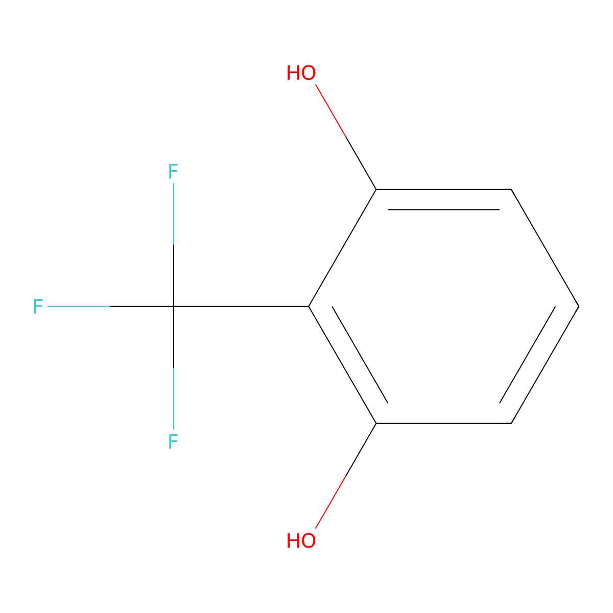 2-(Trifluoromethyl)benzene-1,3-diol molecular structure, CAS 106877-44-5