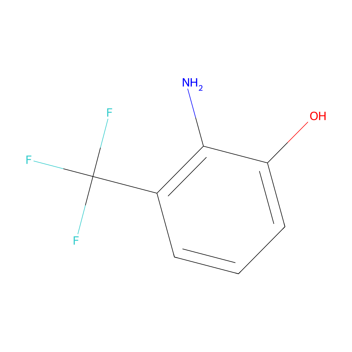 2-Amino-3-(trifluoromethyl)phenol molecular structure, CAS 106877-48-9