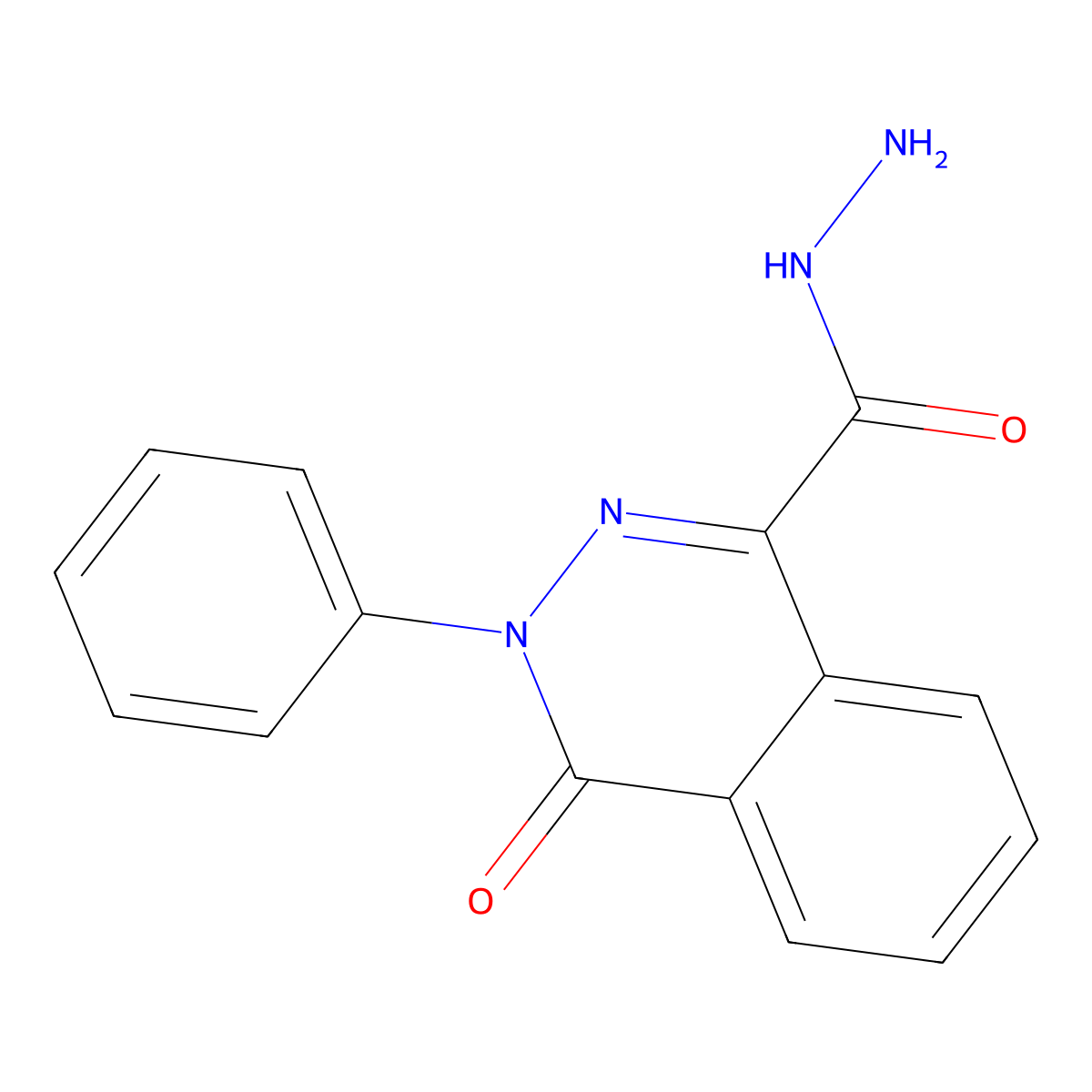 4-Oxo-3-phenyl-3,4-dihydrophthalazine-1-carbohydrazide molecular structure, CAS 106882-45-5