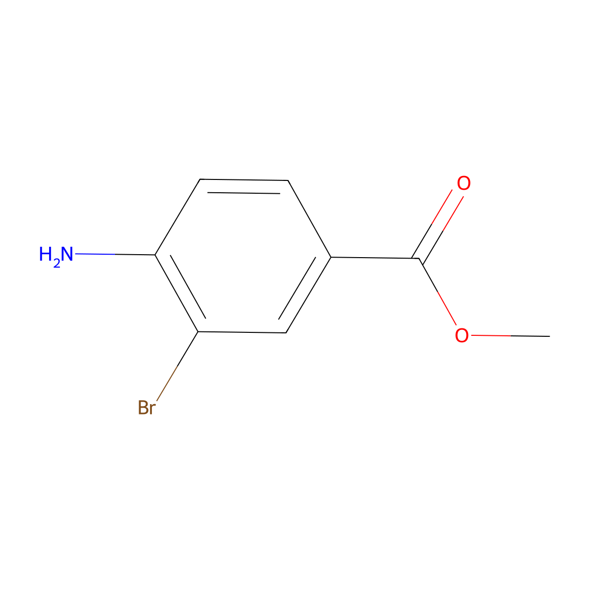Methyl 4-amino-3-bromobenzoate molecular structure, CAS 106896-49-5